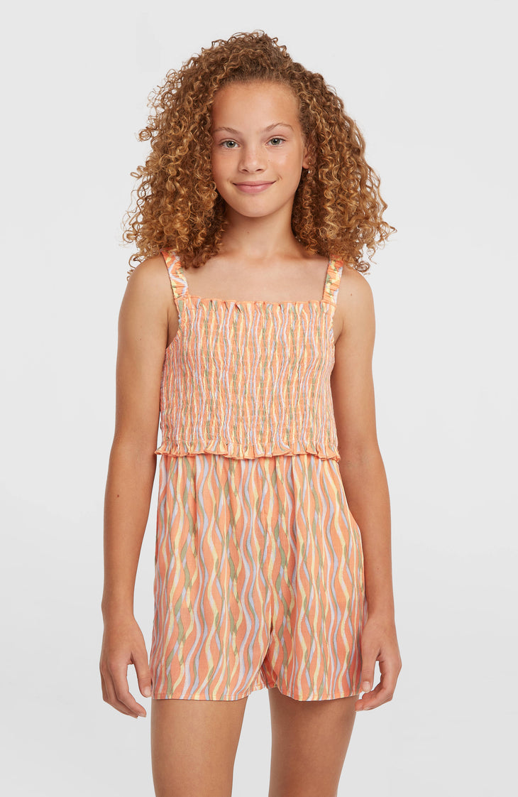 O'Neill geweven playsuit | Funky Peach Swirly