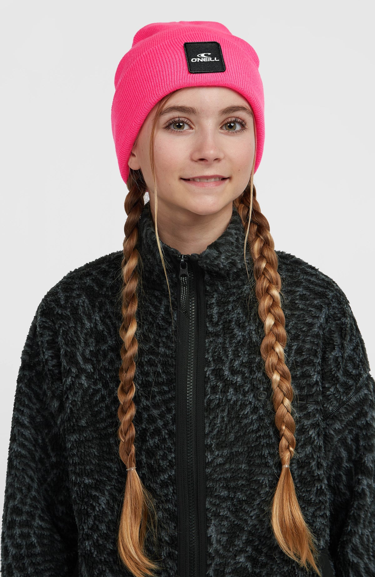 High-Pile fleecevest met volledige rits | Black Animalica