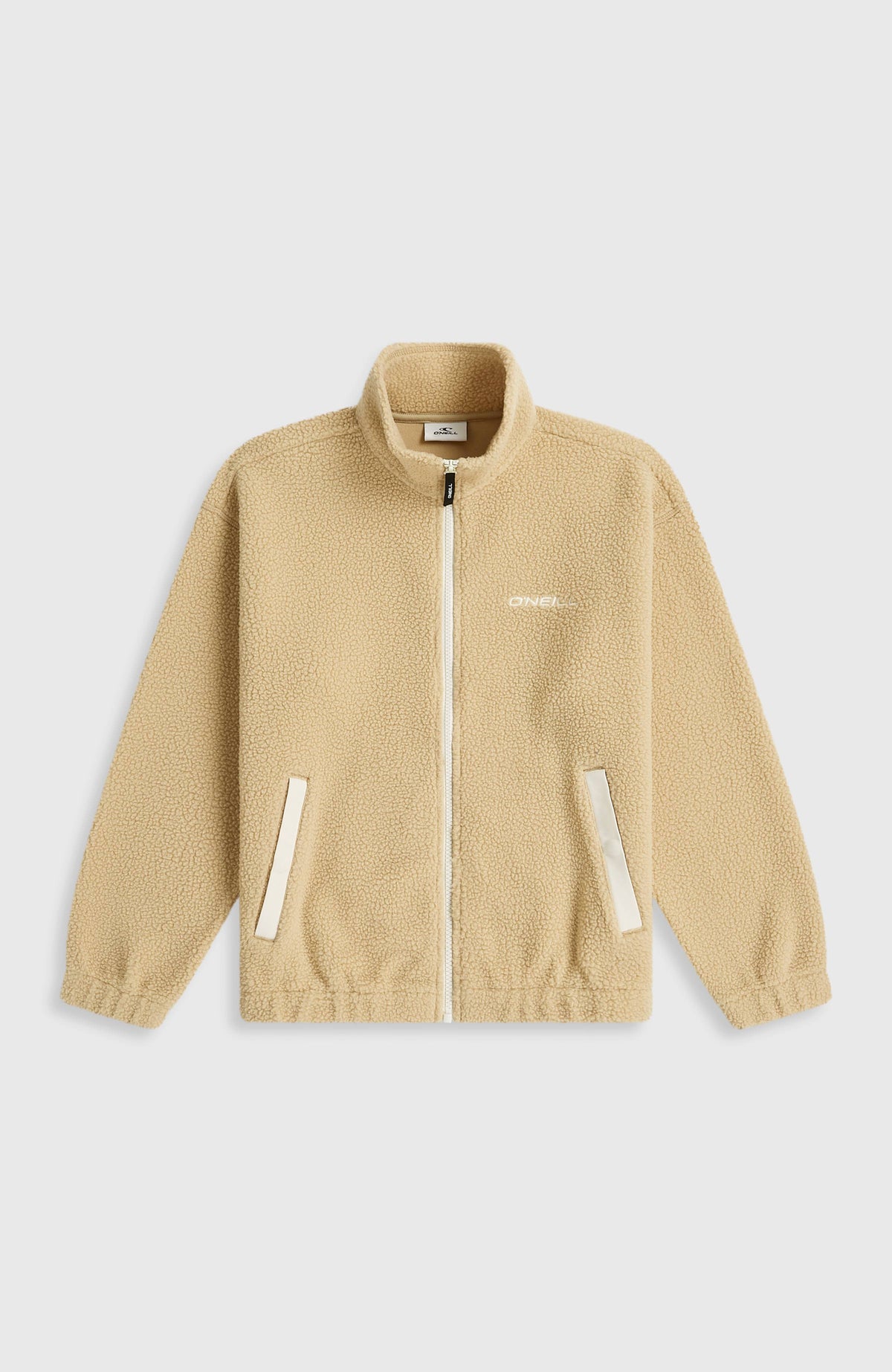 High-Pile fleecevest met volledige rits | Olive Blush