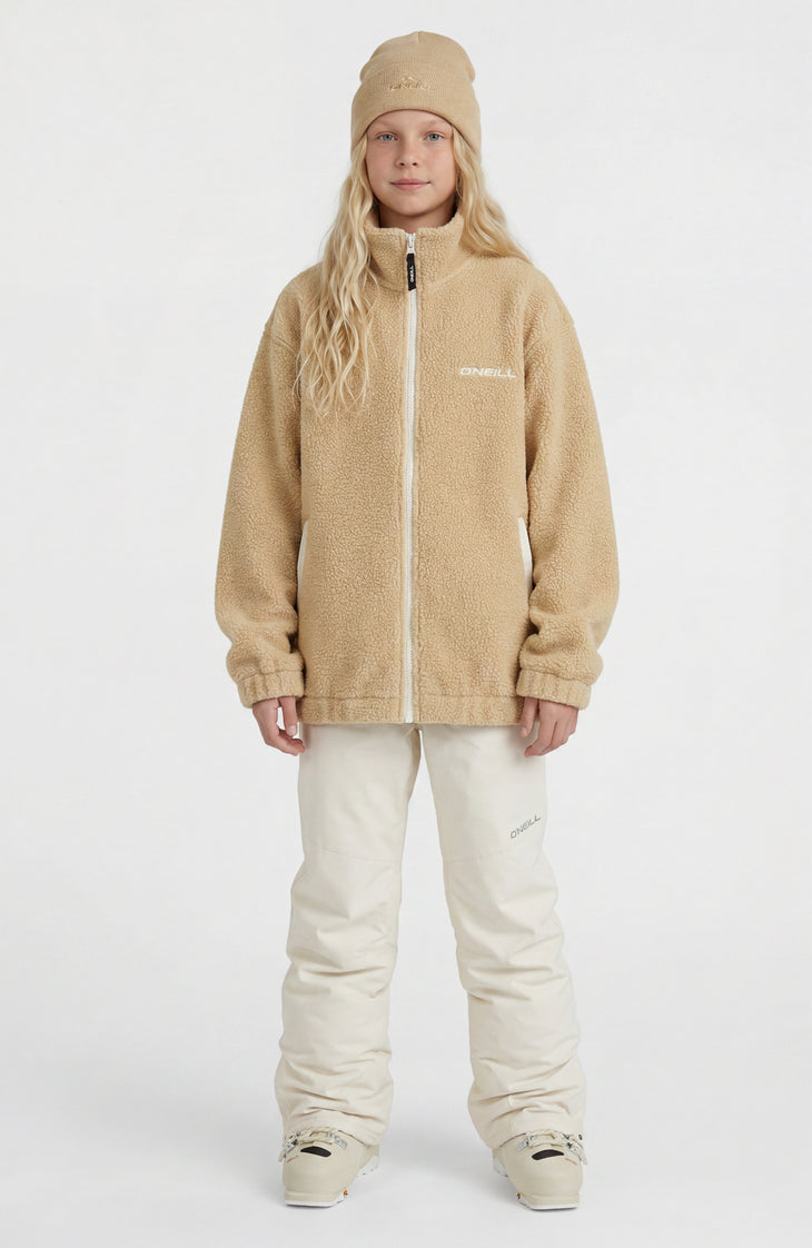 High-Pile fleecevest met volledige rits | Olive Blush