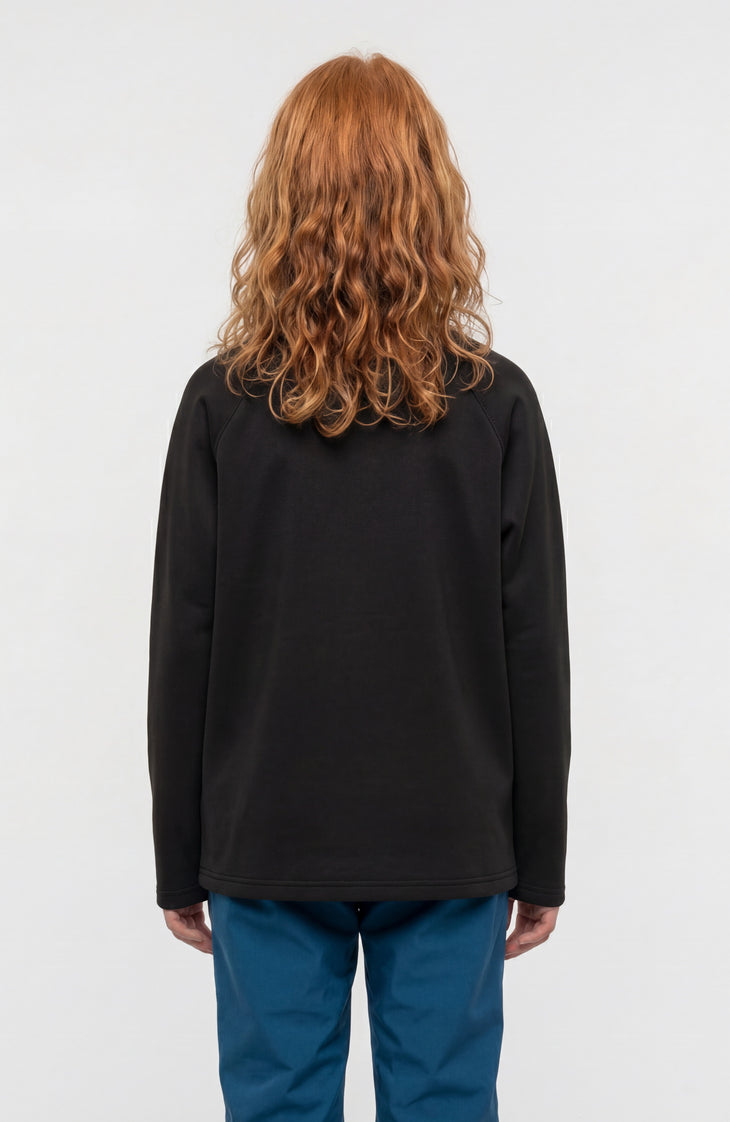 FWC'Cruz fleecetrui met halve rits | Black Out