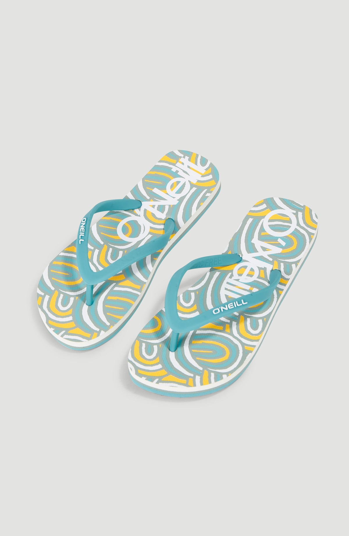 Profile Graphic slippers | Blue Rainbow Stripe