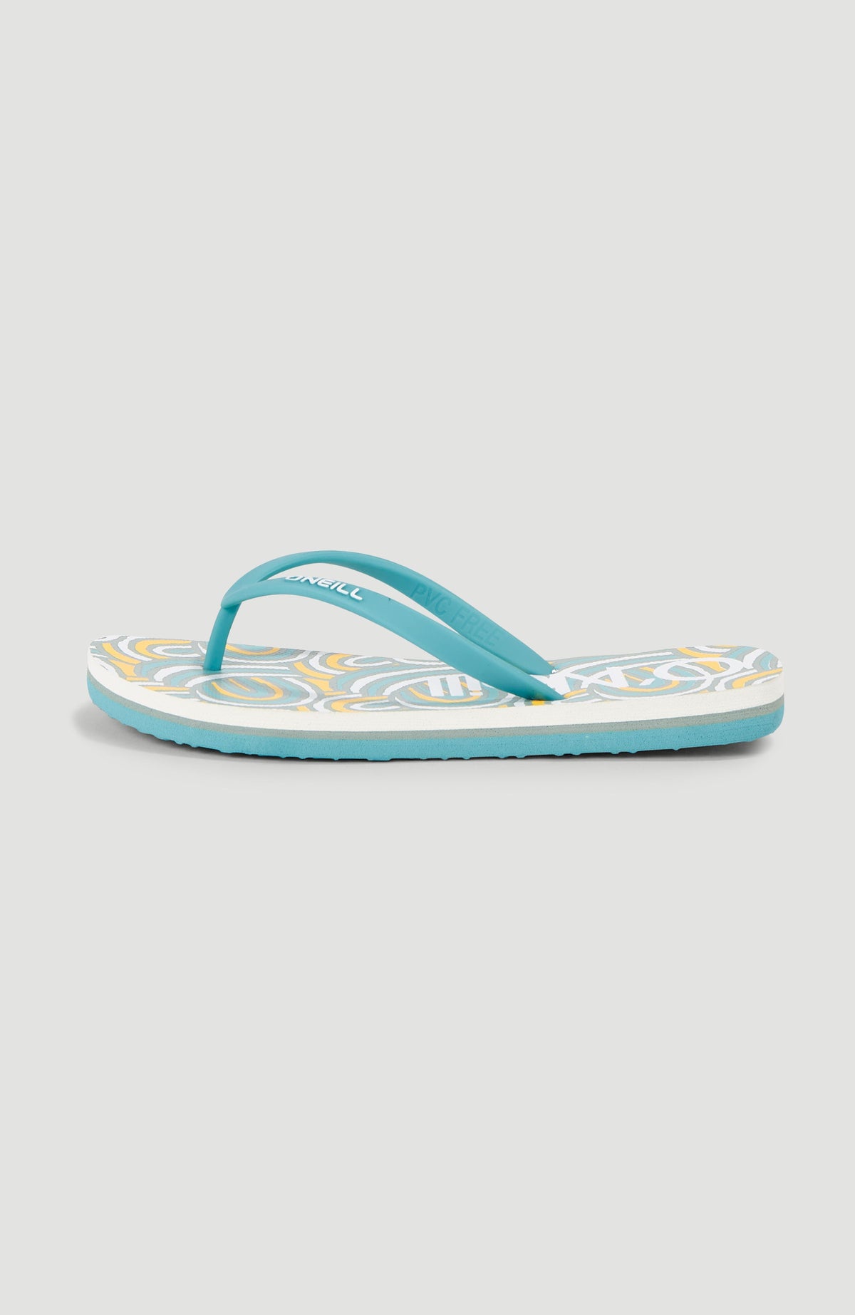 Profile Graphic slippers | Blue Rainbow Stripe