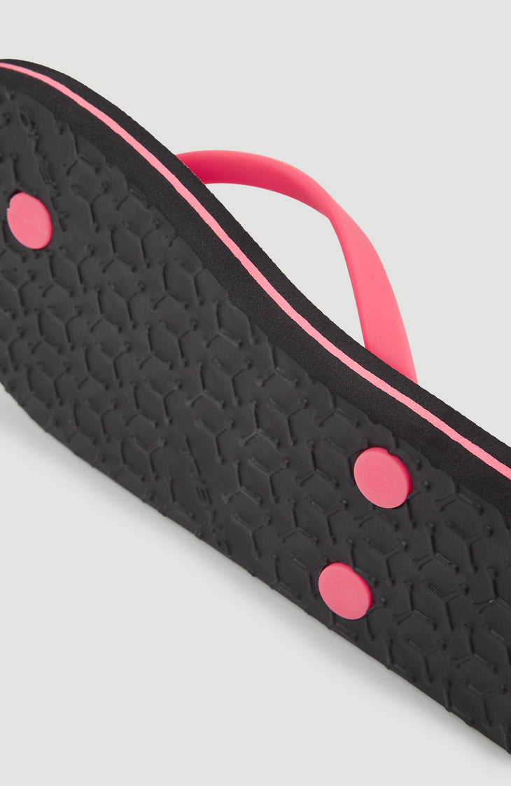 Profile Graphic slippers | Black/Blue Bluemchen