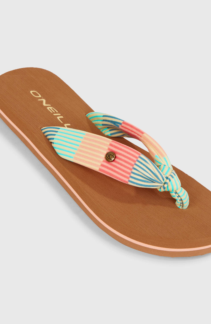 Ditsy Sun slippers | Stipple Stripe