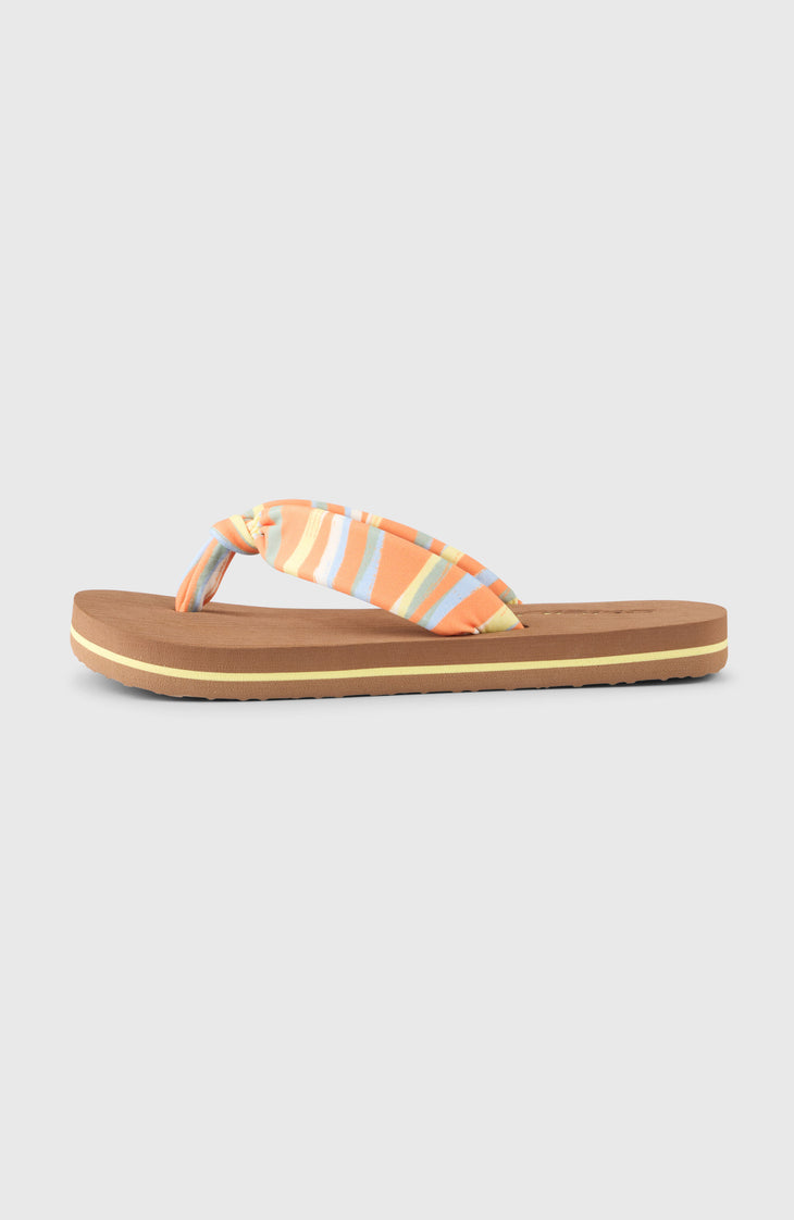 Ditsy Sun slippers | Funky Peach Swirly