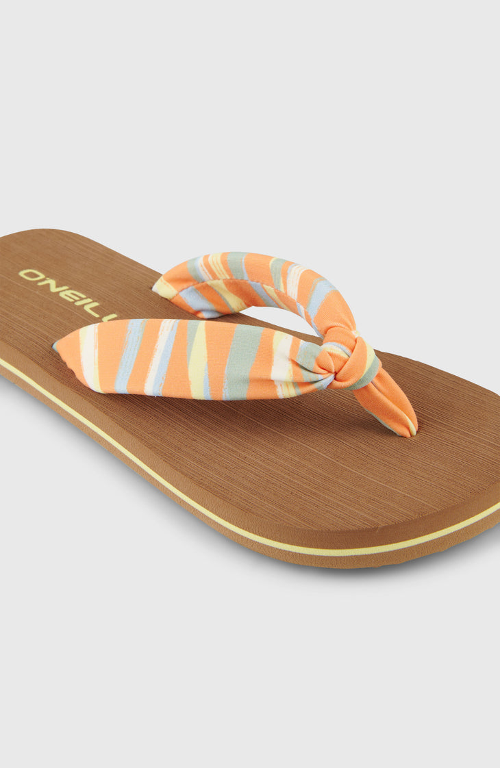 Ditsy Sun slippers | Funky Peach Swirly