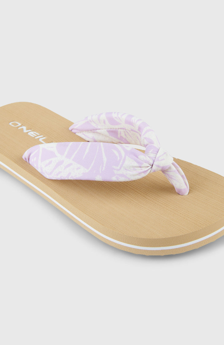 Ditsy Sun slippers | Purple Island Sky