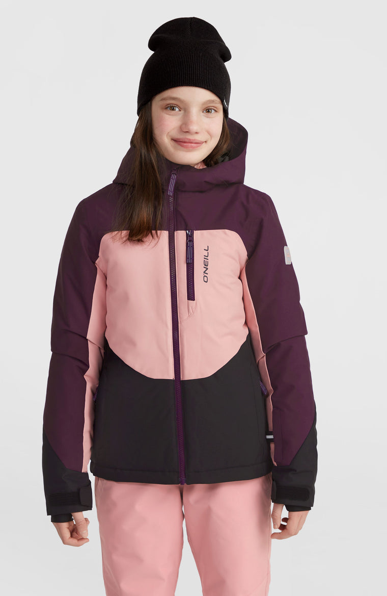 Carbonite wintersportjas | Aubergine Colour Block Carbonite wintersportjas | Aubergine Colour Block