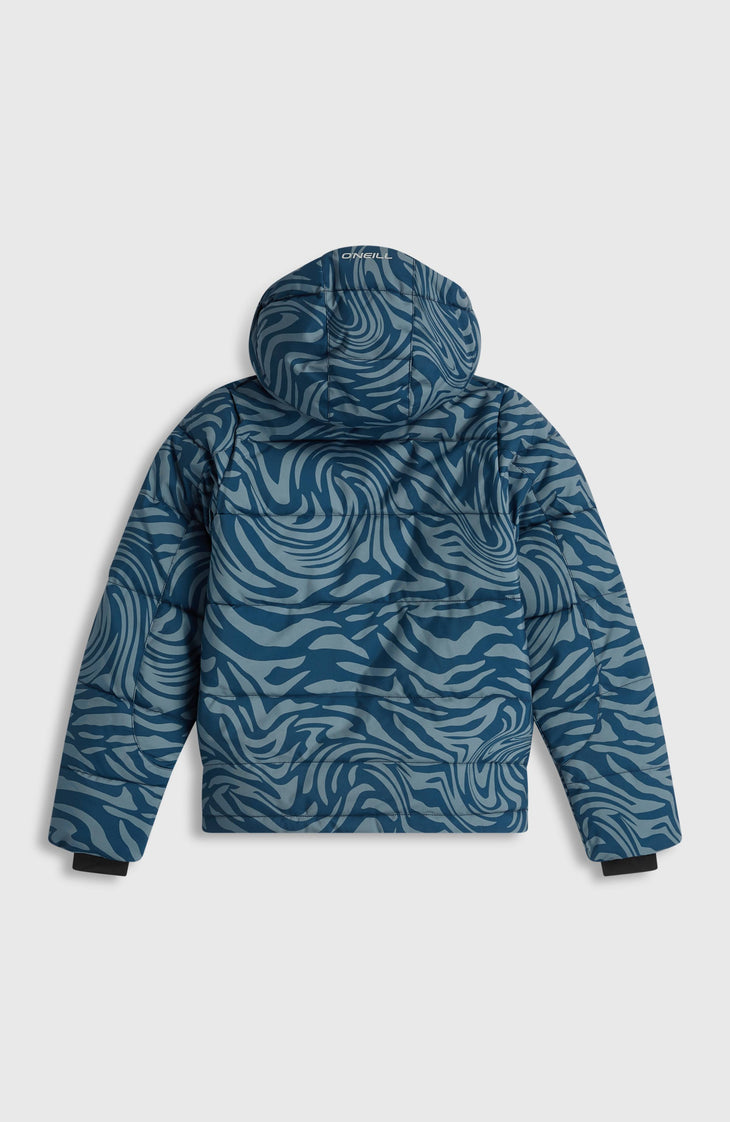 FWC'Cruz Puffer wintersportjas | Blue Swirl Zebra
