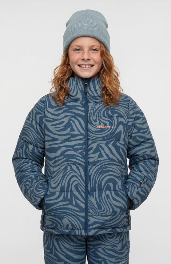 FWC'Cruz Puffer wintersportjas | Blue Swirl Zebra