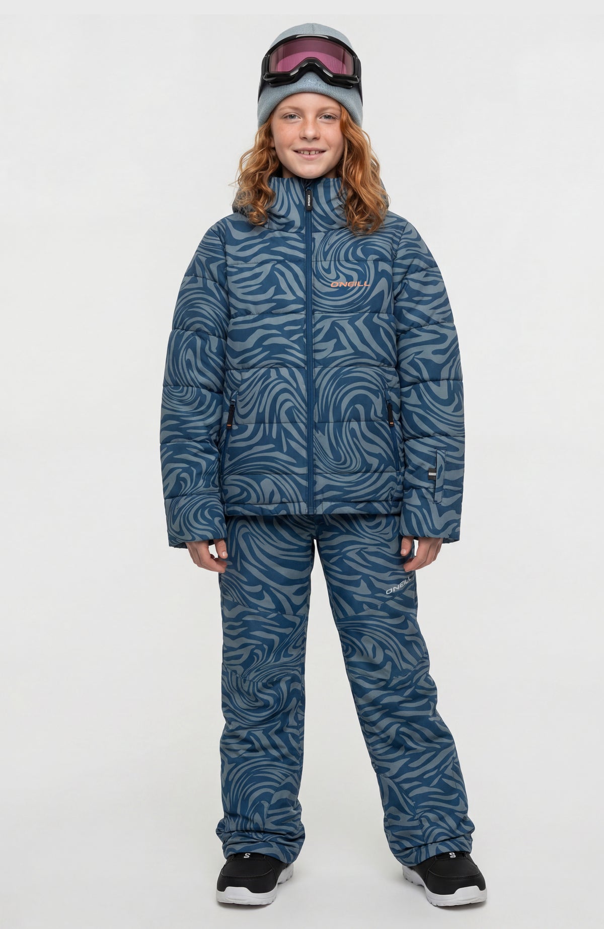 FWC'Cruz Puffer wintersportjas | Blue Swirl Zebra