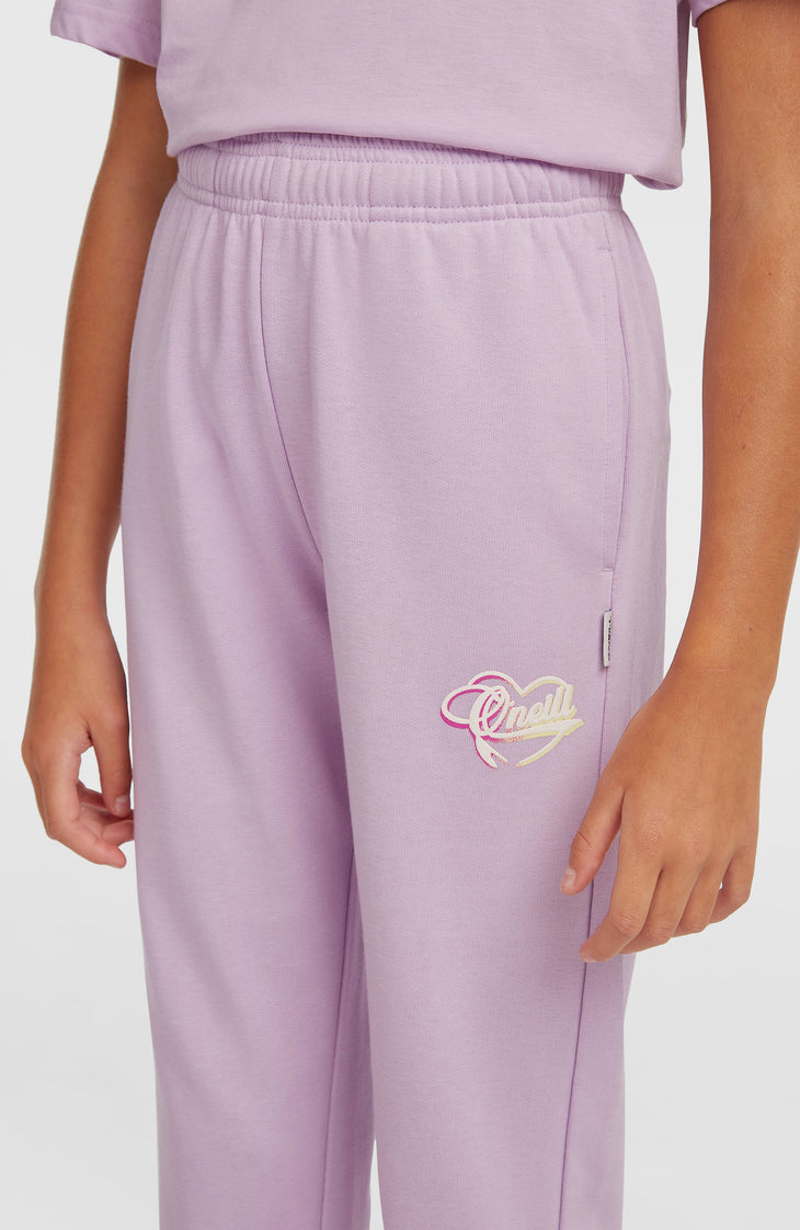 Essentials Script joggingbroek | Pale Lavender