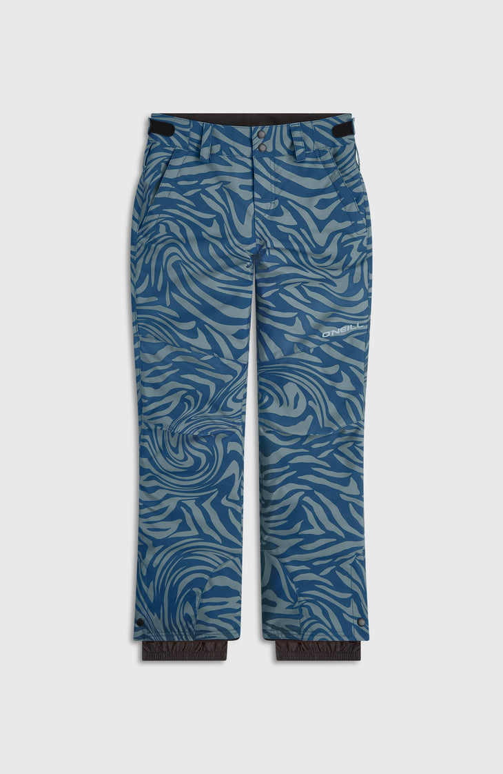 FWC'Cruz wintersportbroek | Blue Swirl Zebra