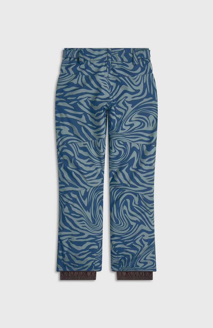 FWC'Cruz wintersportbroek | Blue Swirl Zebra
