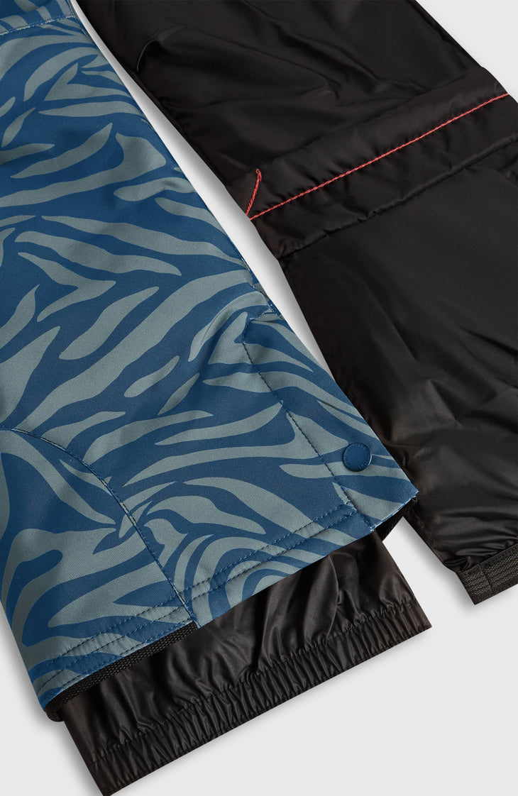 FWC'Cruz wintersportbroek | Blue Swirl Zebra