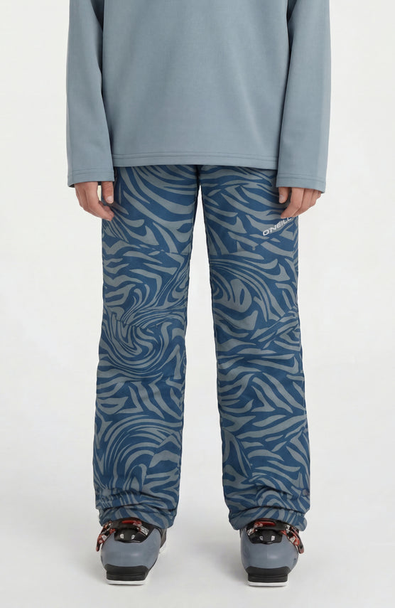FWC'Cruz wintersportbroek | Blue Swirl Zebra
