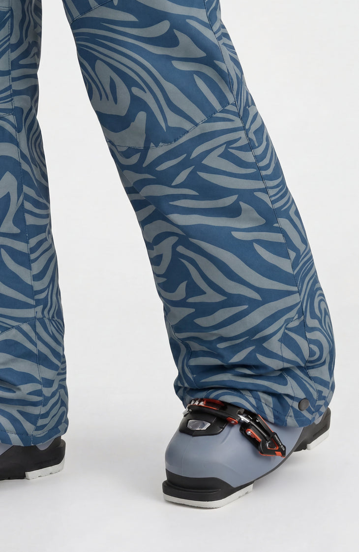 FWC'Cruz wintersportbroek | Blue Swirl Zebra