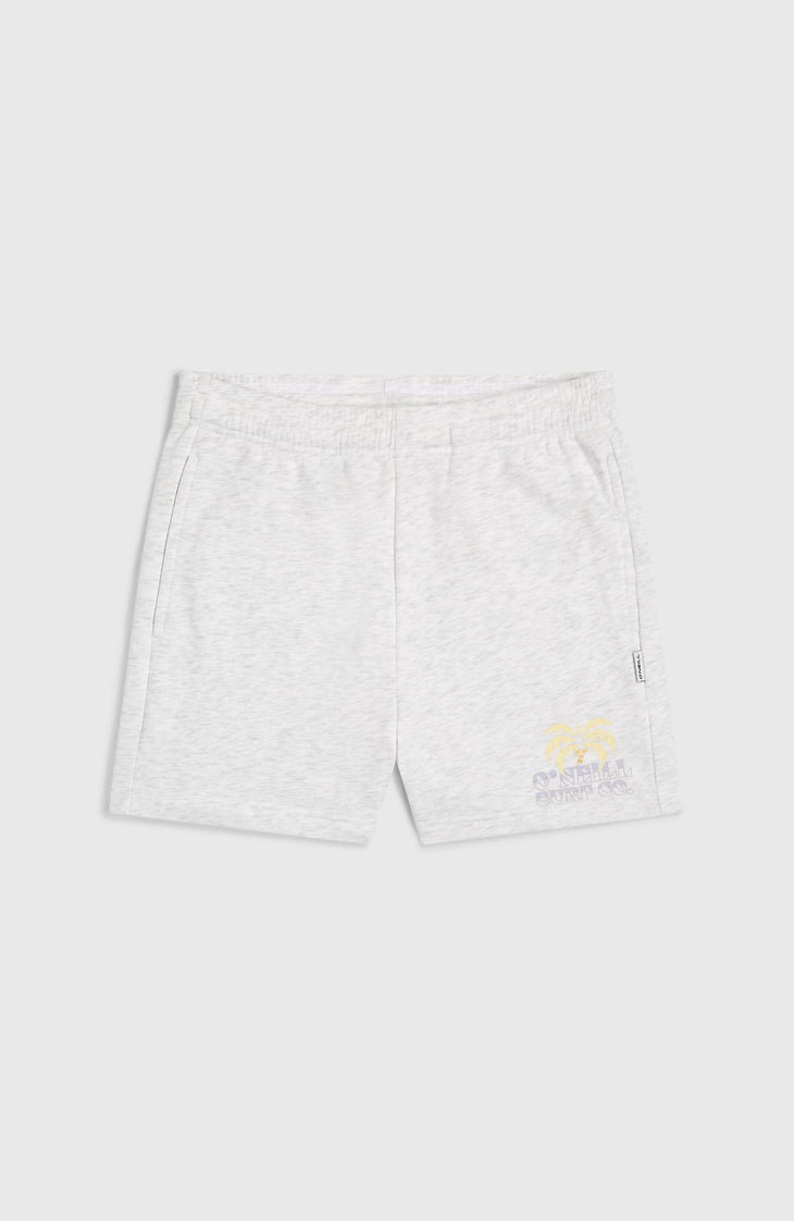 Heart sweatshort | White Melange