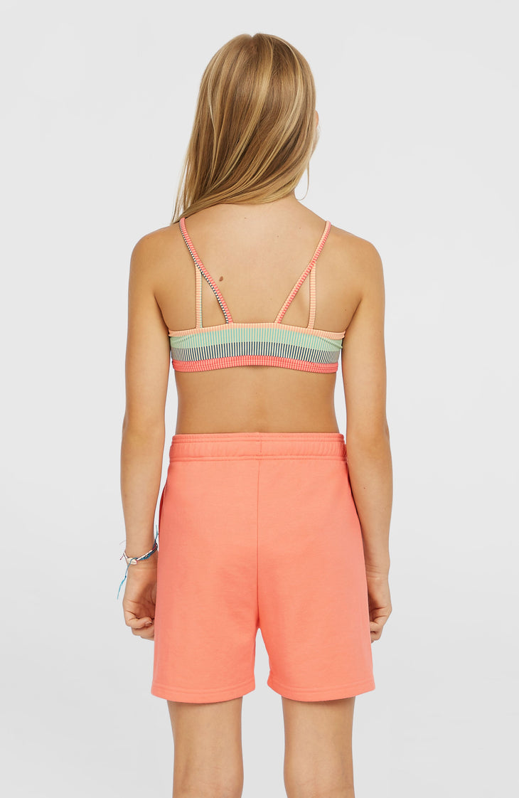 Heart sweatshort | Coral Pink