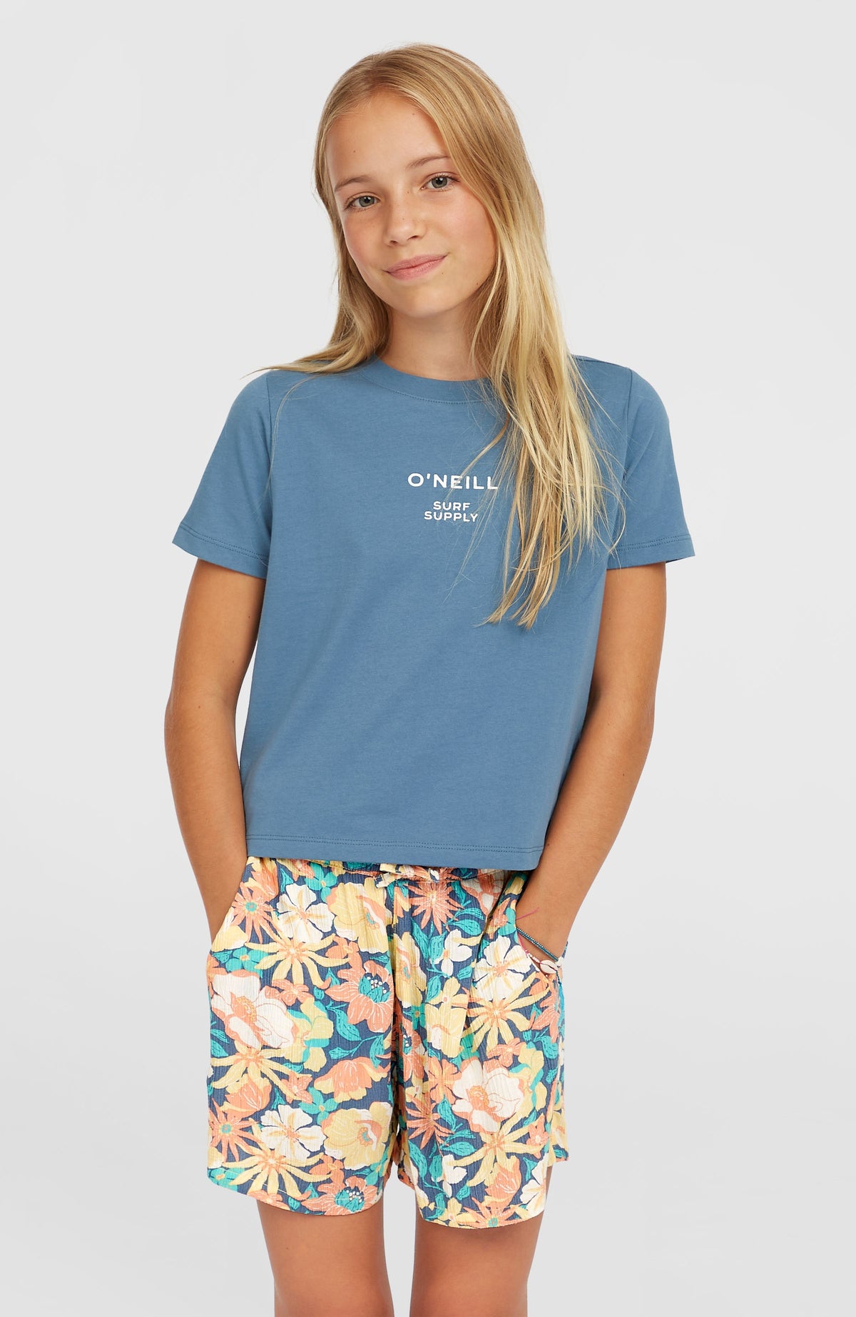 Summer geweven short | Blue Santa Monica