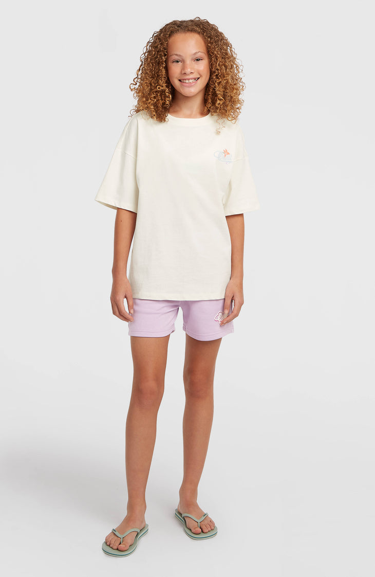 Essentials Script sweatshort | Pale Lavender