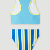 Bikini Brights Sporty | Blue Towel Stripe