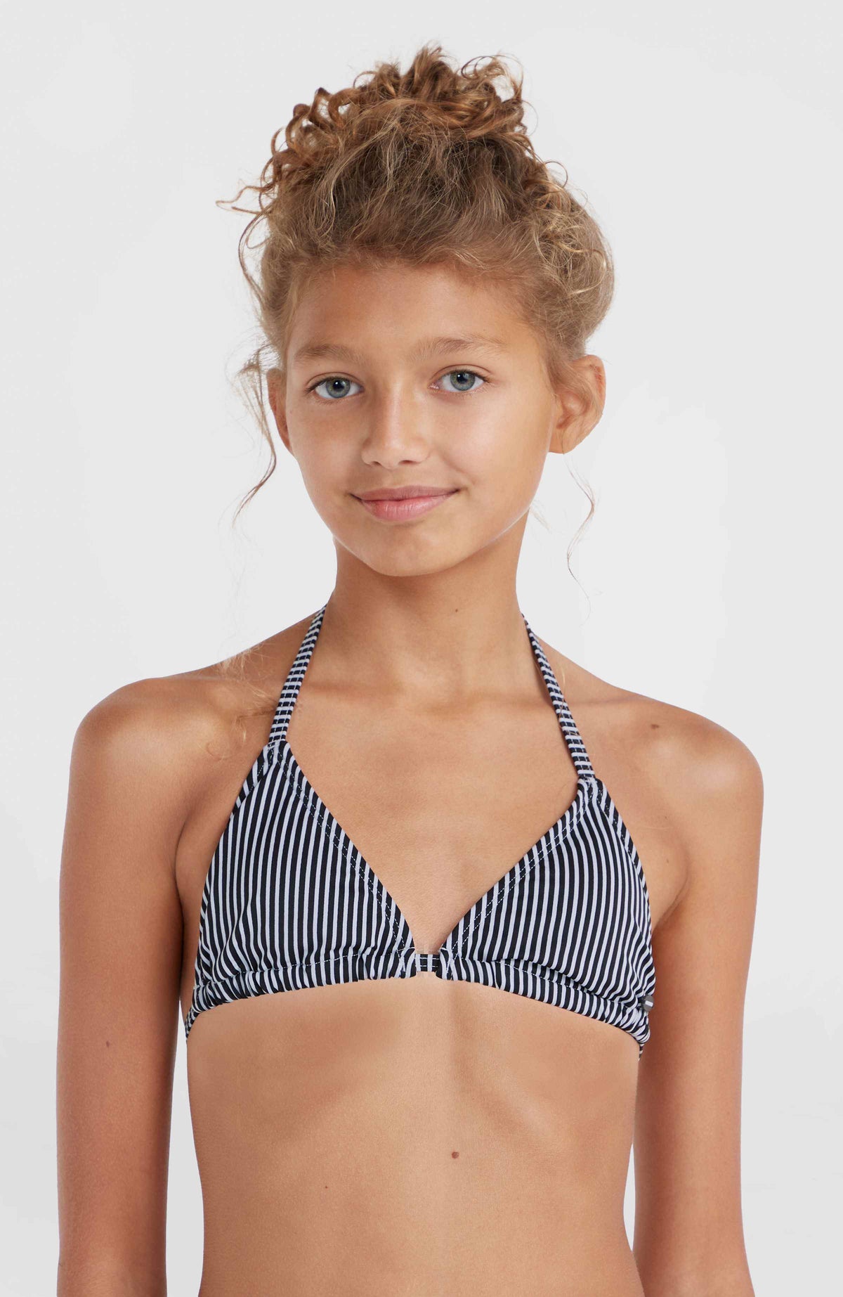 Essentials Triangle bikiniset | Black Simple Stripe