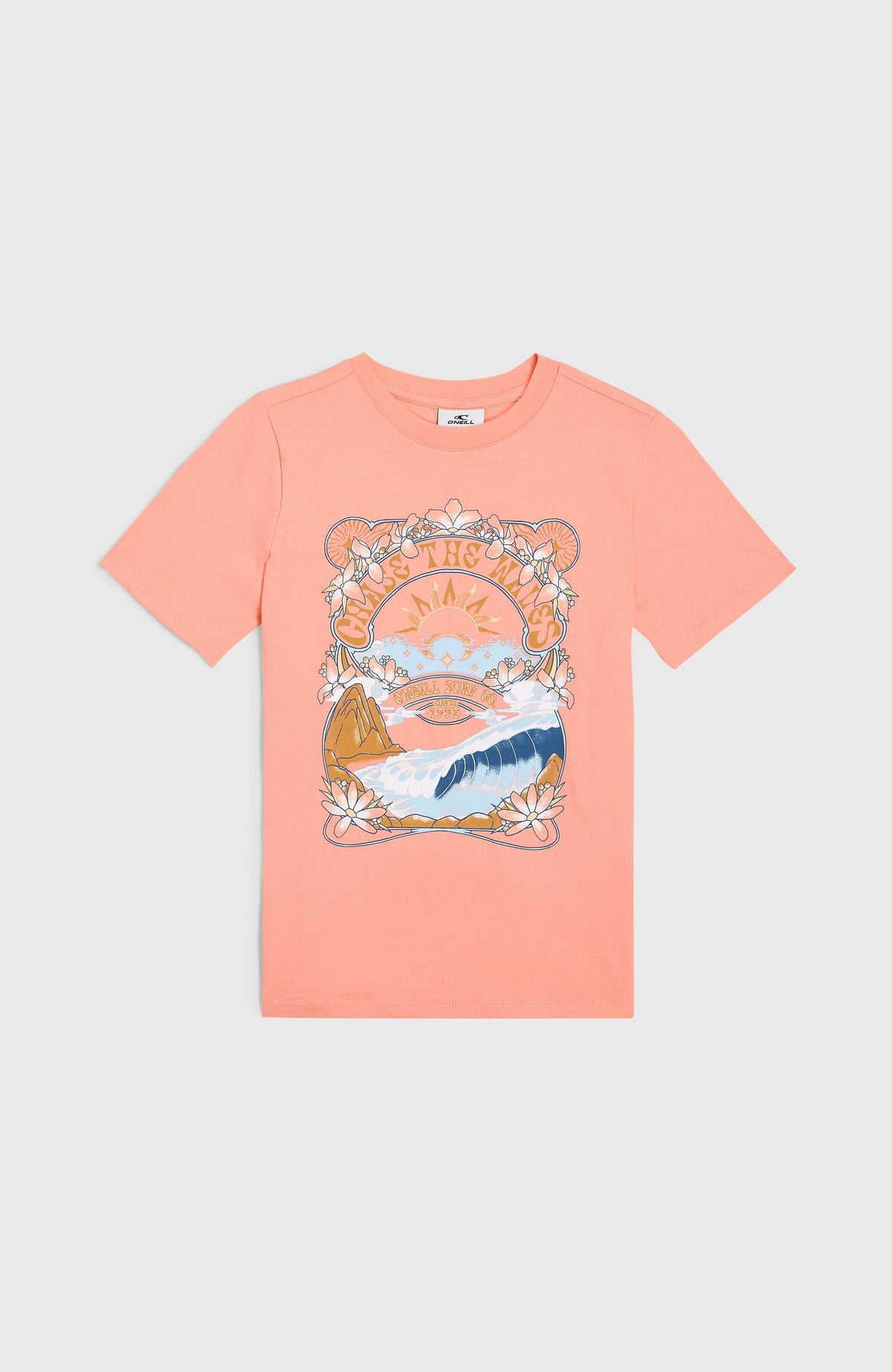 Front Graphic T-shirt | Coral Pink