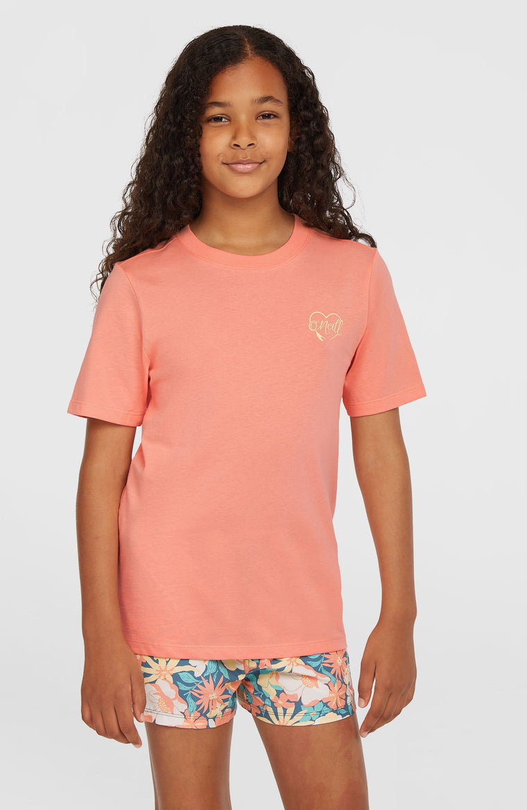 Script T-shirt | Coral Pink Script T-shirt | Coral Pink