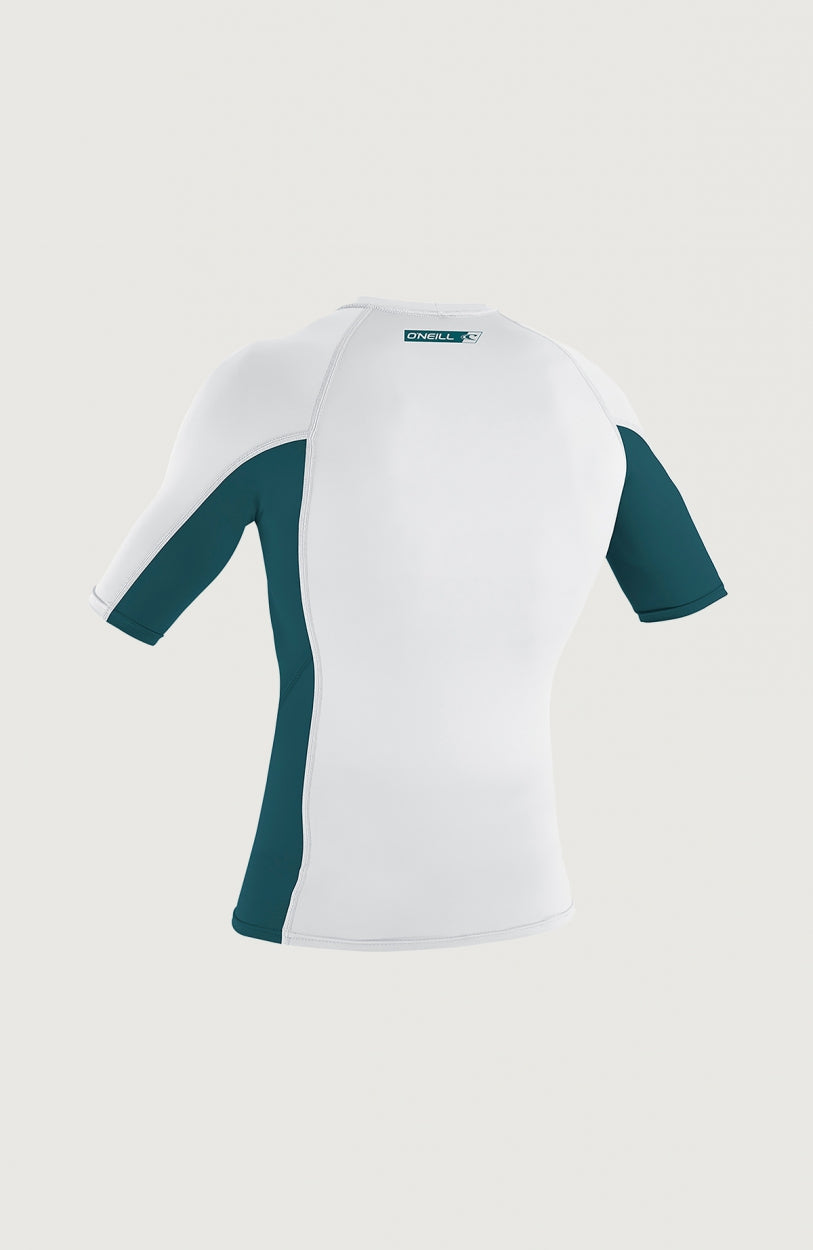 Premium Skins Short Sleeve Rash Guard | White