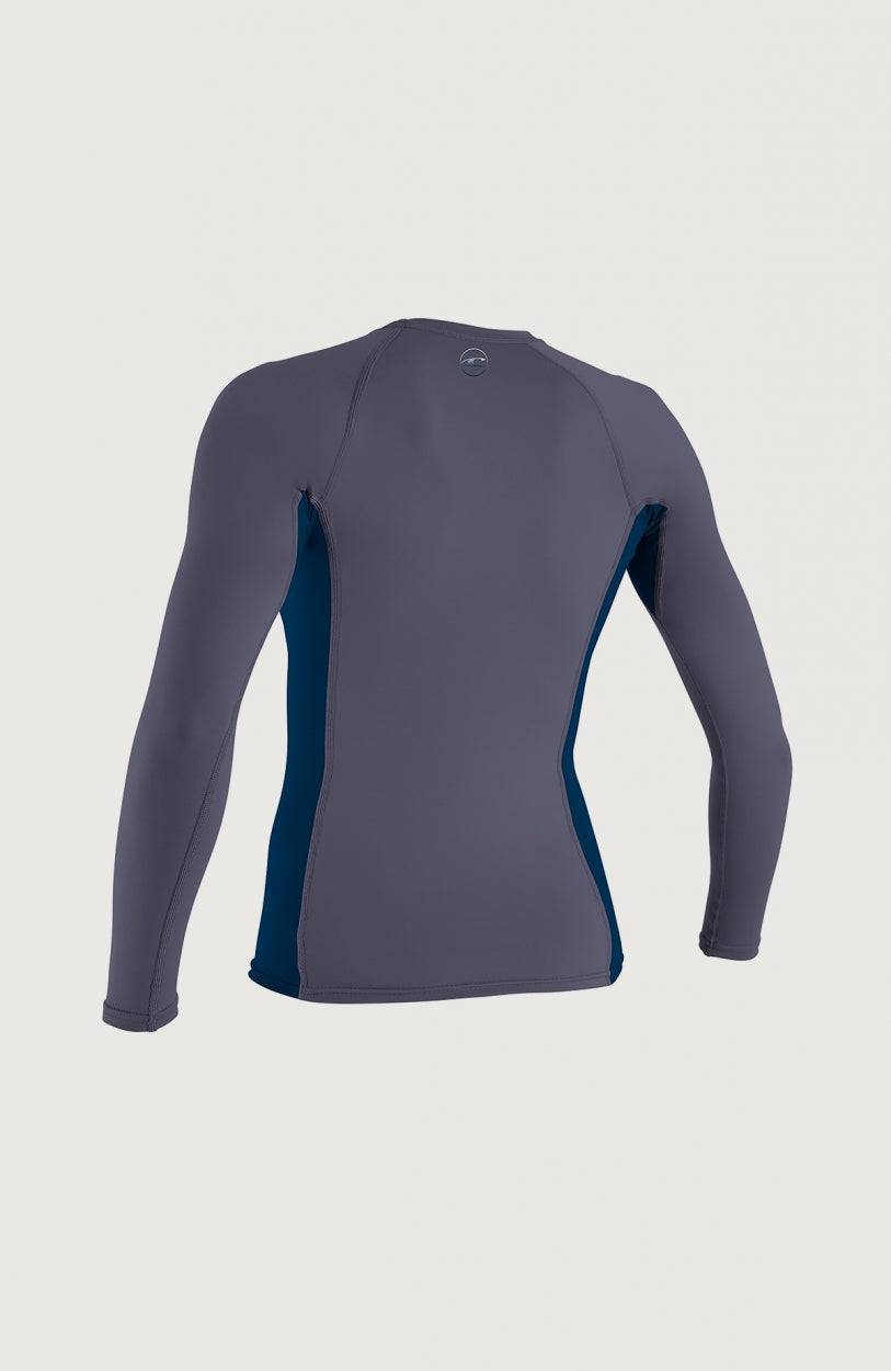 O'Neill Dames Basic Skins Rash Guard Lange Mouwen - Roze (Fox Pink), Maat L - UV Bescherming