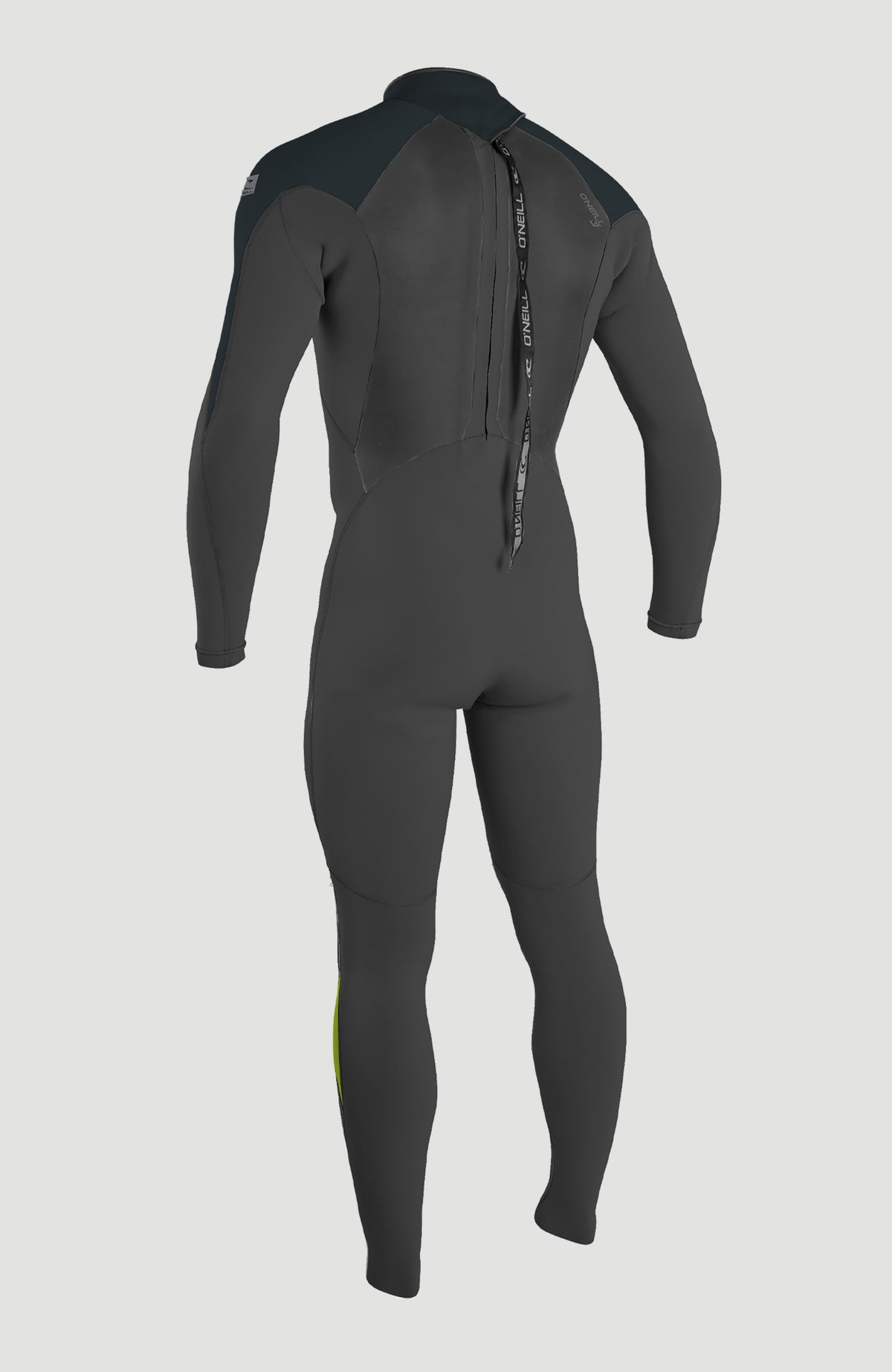 Epic 4/3mm Back Zip Full Wetsuit | BLACK/GUNMETAL/DAYGLO