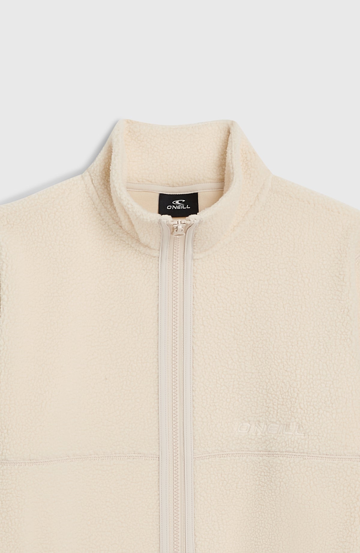 High-Pile fleecevest met volledige rits | Macaron