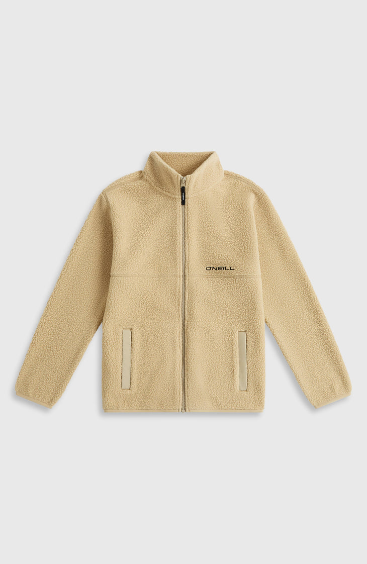 High-Pile fleecevest met volledige rits | Olive Blush