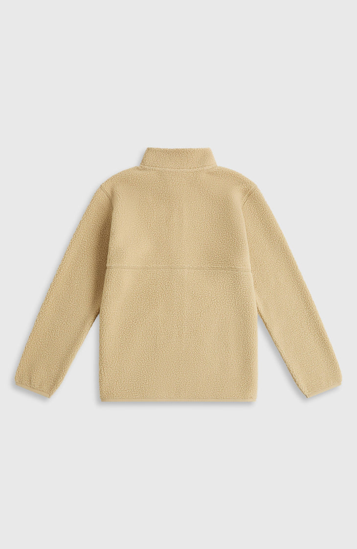 High-Pile fleecevest met volledige rits | Olive Blush