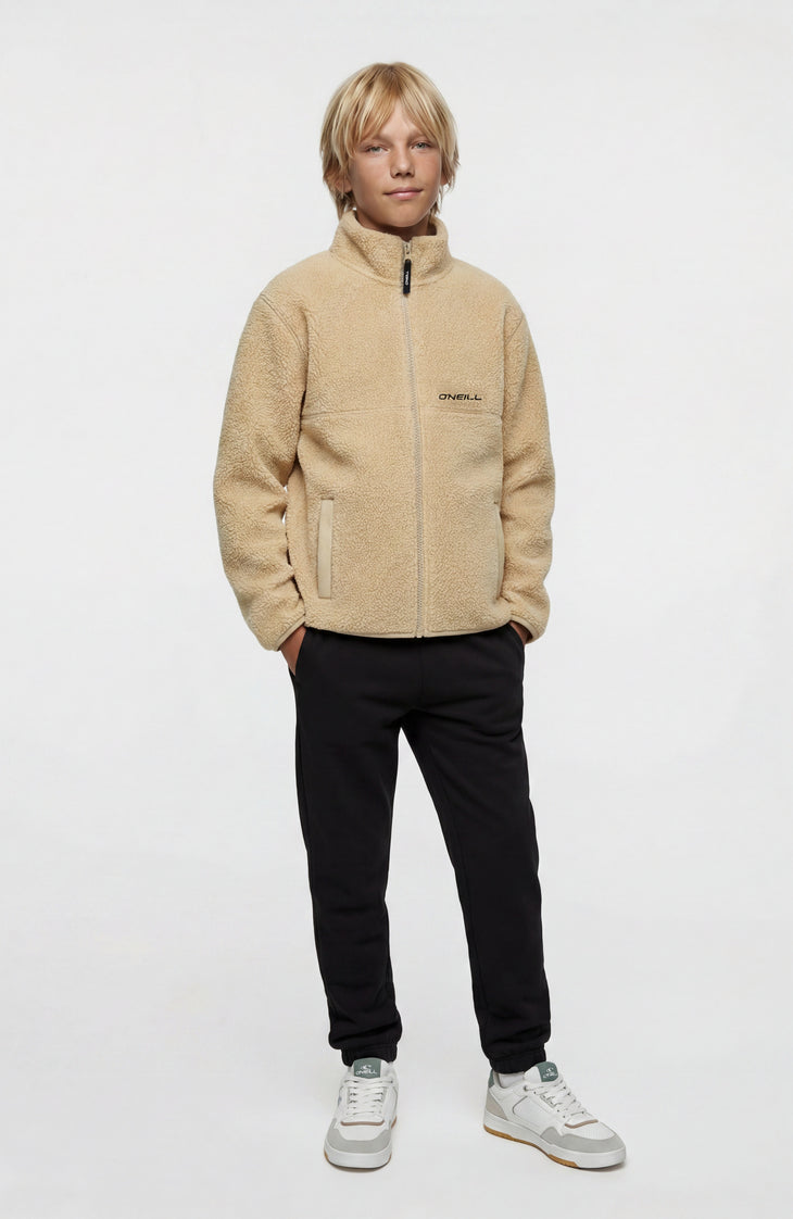 High-Pile fleecevest met volledige rits | Olive Blush