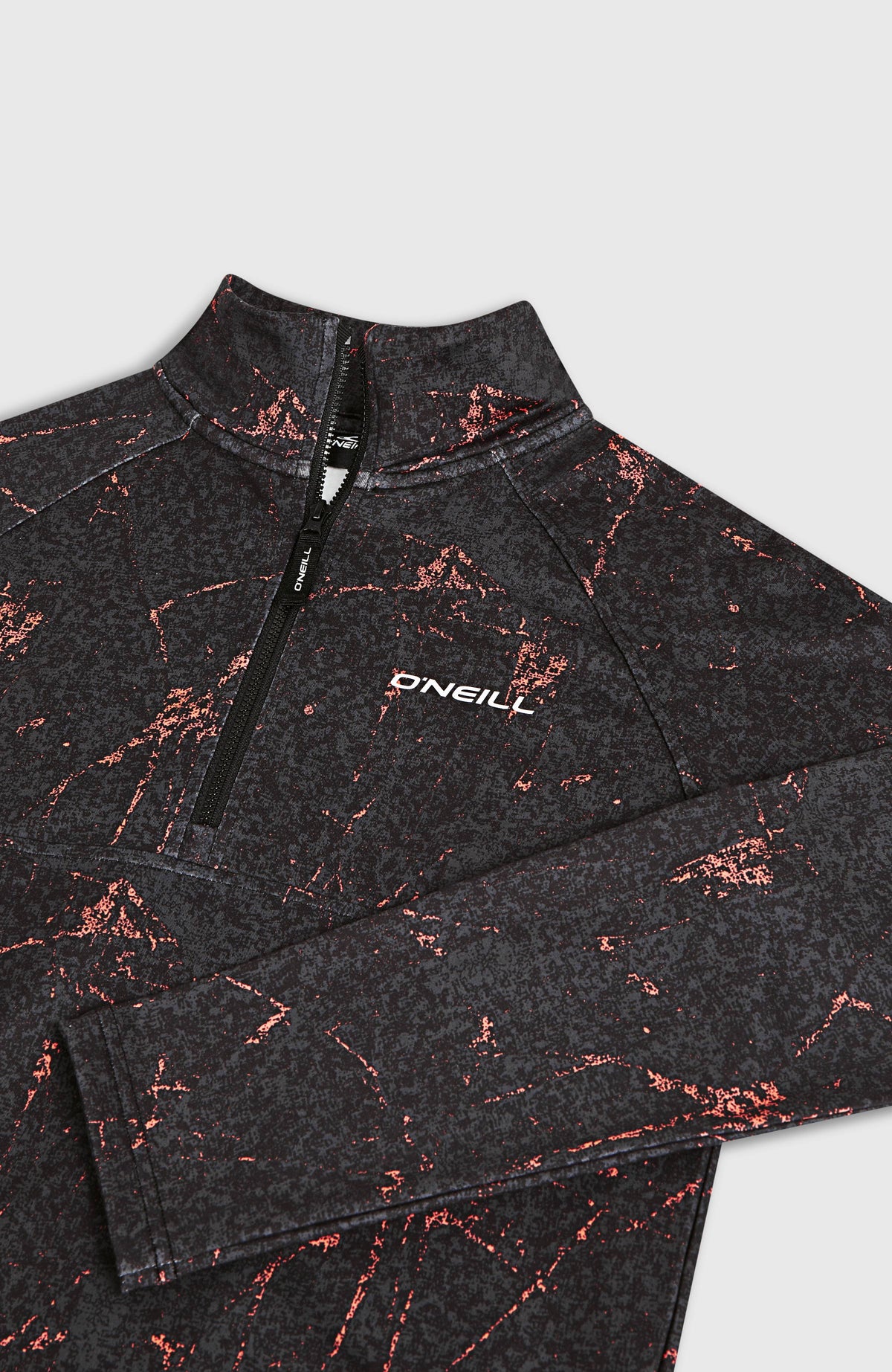 FWC'Cruz Printed Half-Zip fleecetrui | Black Basalt