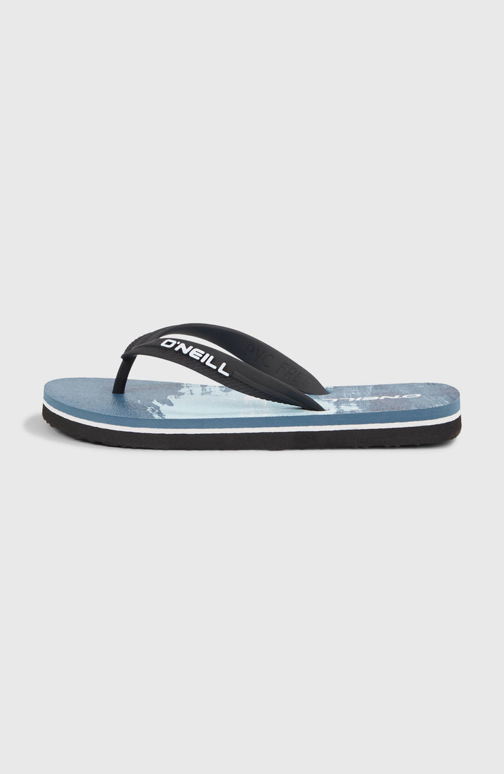 Profile Graphic slippers | Blue Melted Stripe Boys