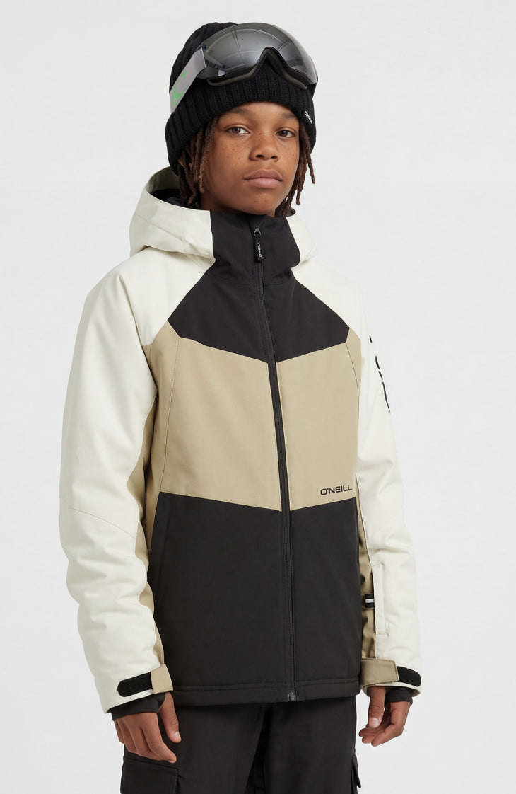 FWC'Cruz Mean Machine wintersportjas | Linen White Colour Block