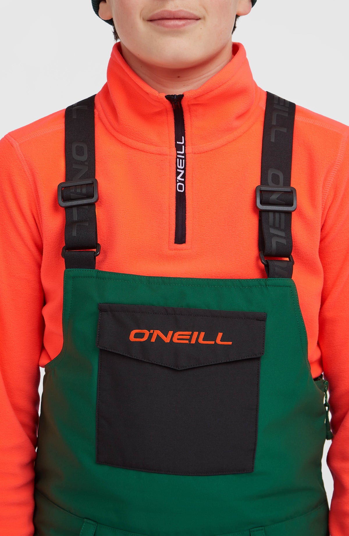 FWC'Cruz Bib wintersportbroek | Emerald Envy Colour Block