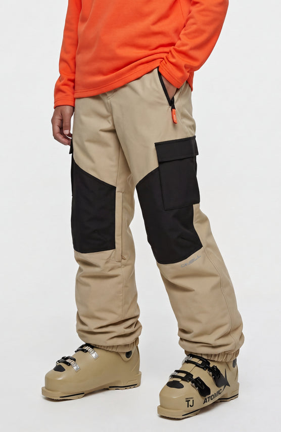 FWC'Cruz Cargo wintersportbroek | Olive Blush Colour Block