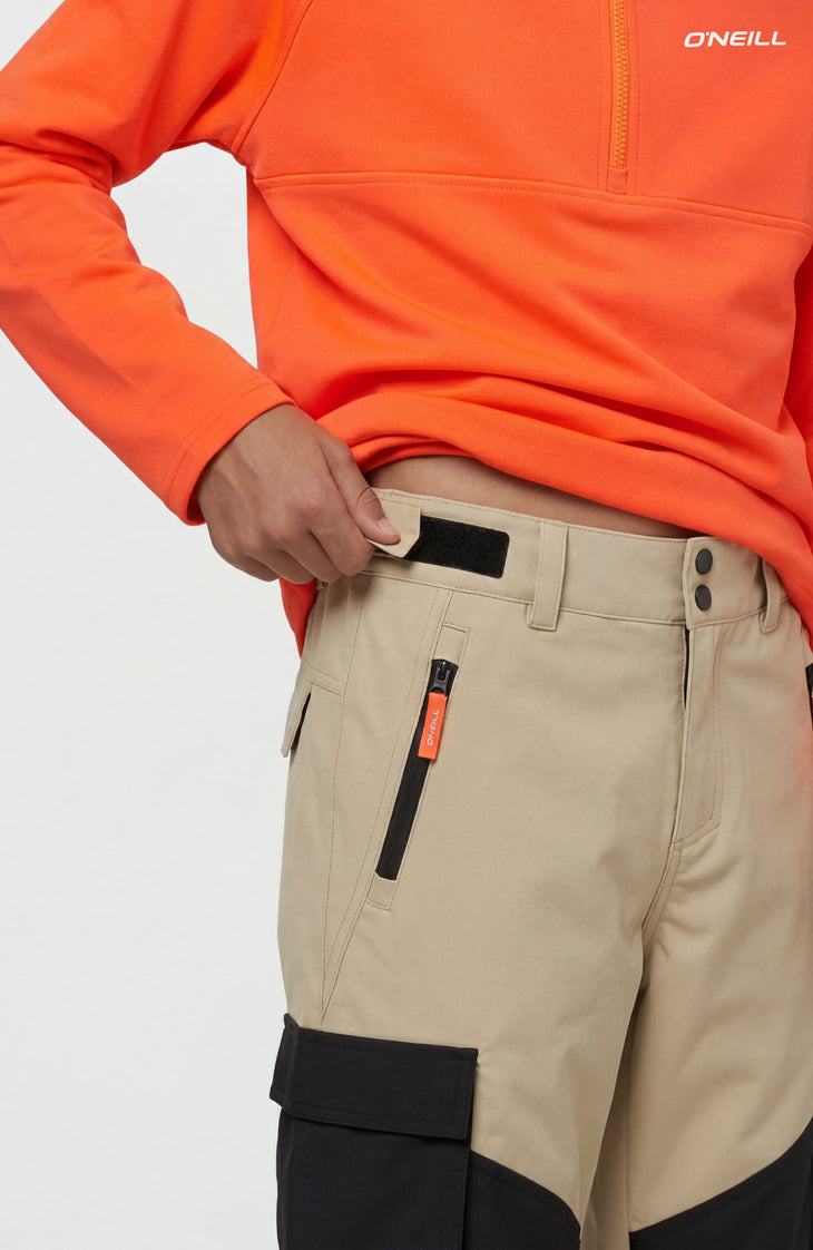 FWC'Cruz Cargo wintersportbroek | Olive Blush Colour Block