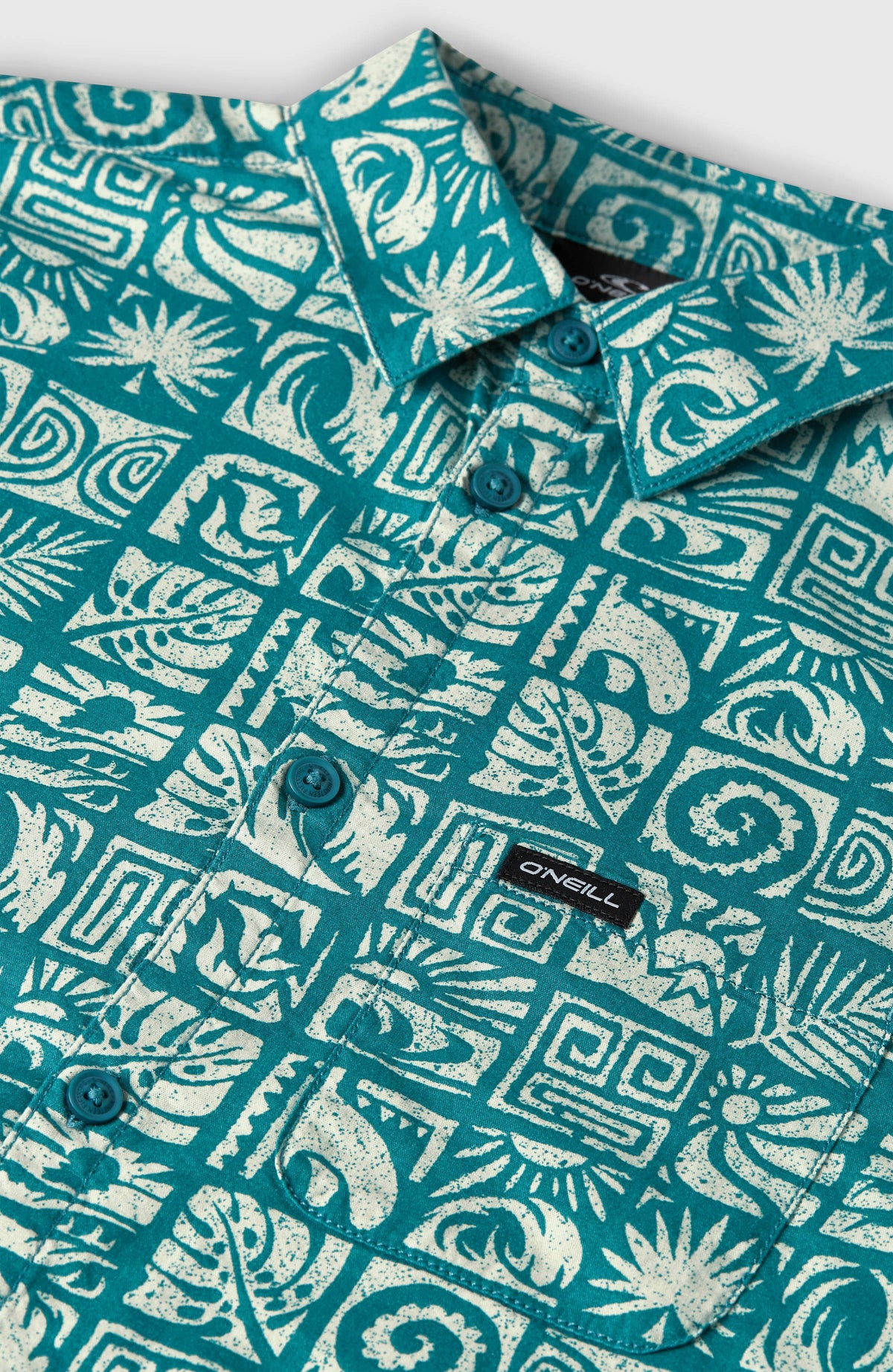 Print overhemd | Blue Bricks