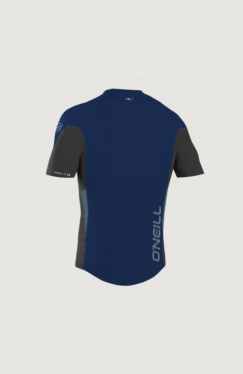 Hyperfreak 0.5mm Short Sleeve Crew | Dark Blue