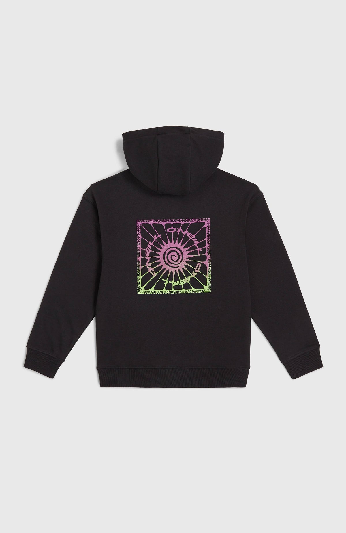 Graphic capuchonvest met volledige rits | Black Out
