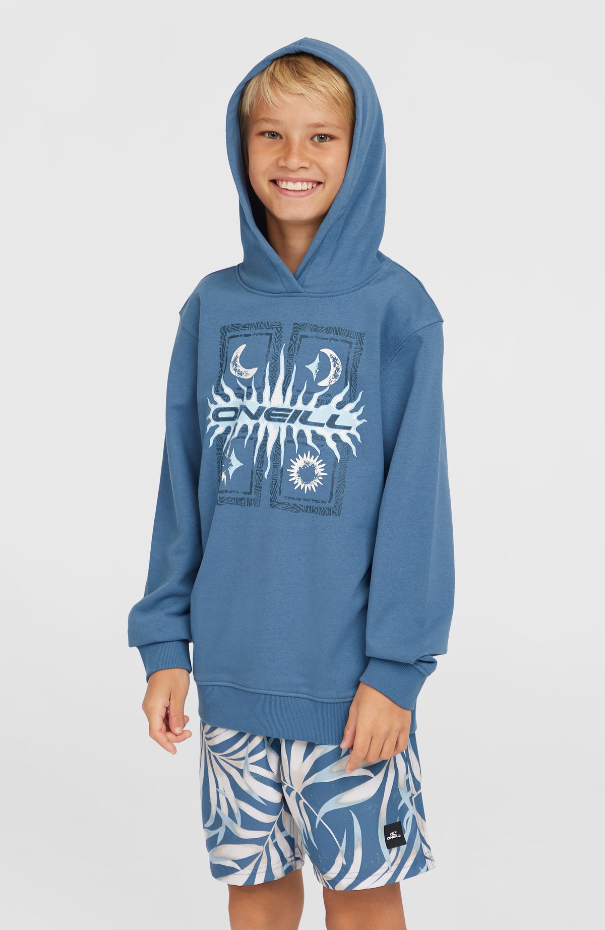 Graphic hoodie | Copen Blue