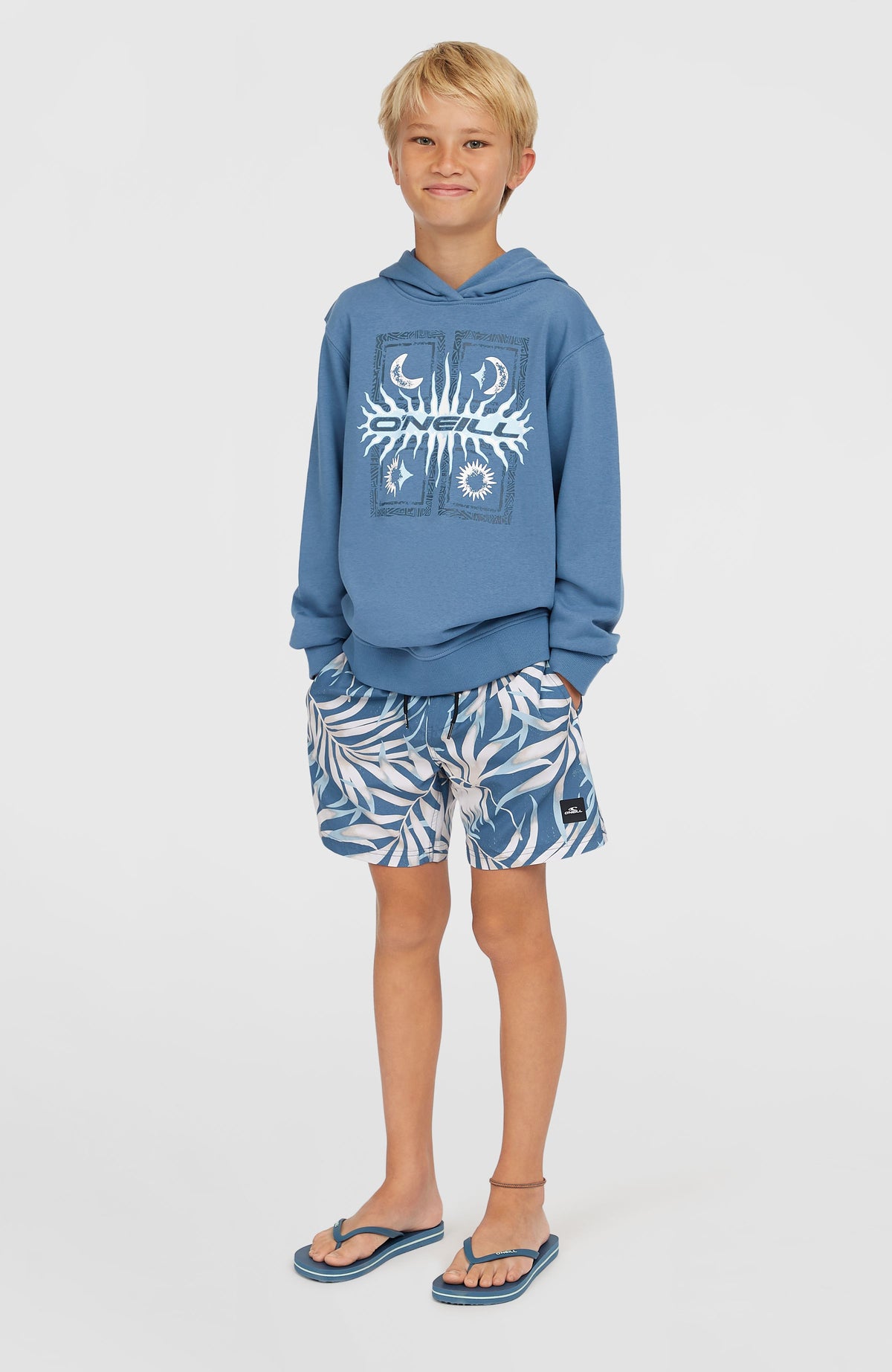 Graphic hoodie | Copen Blue