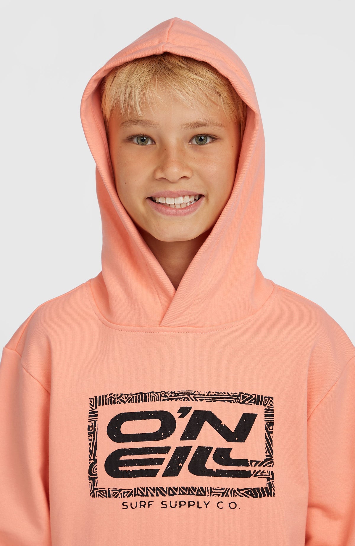 Logo hoodie | Coral Pop