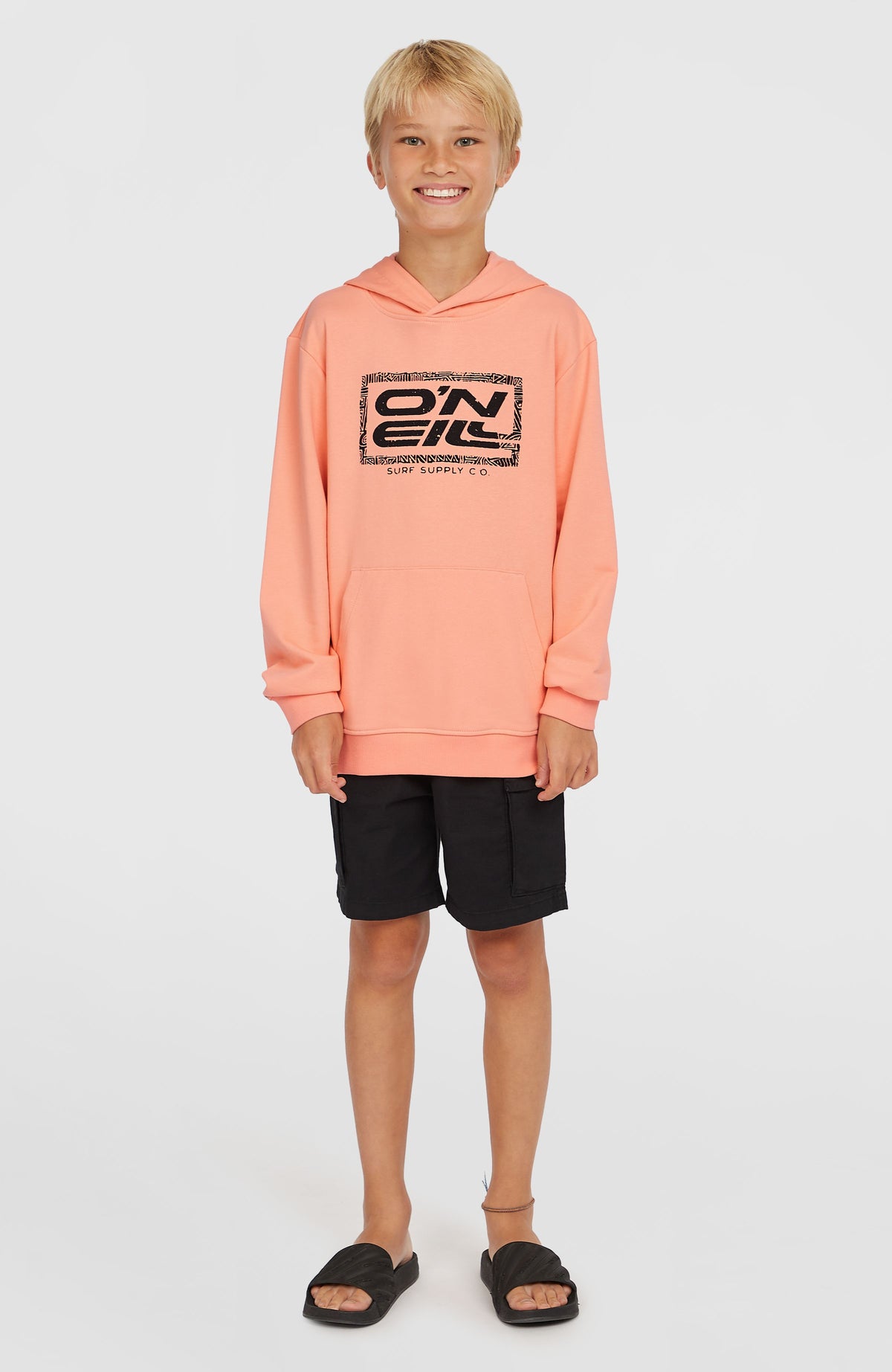 Logo hoodie | Coral Pop